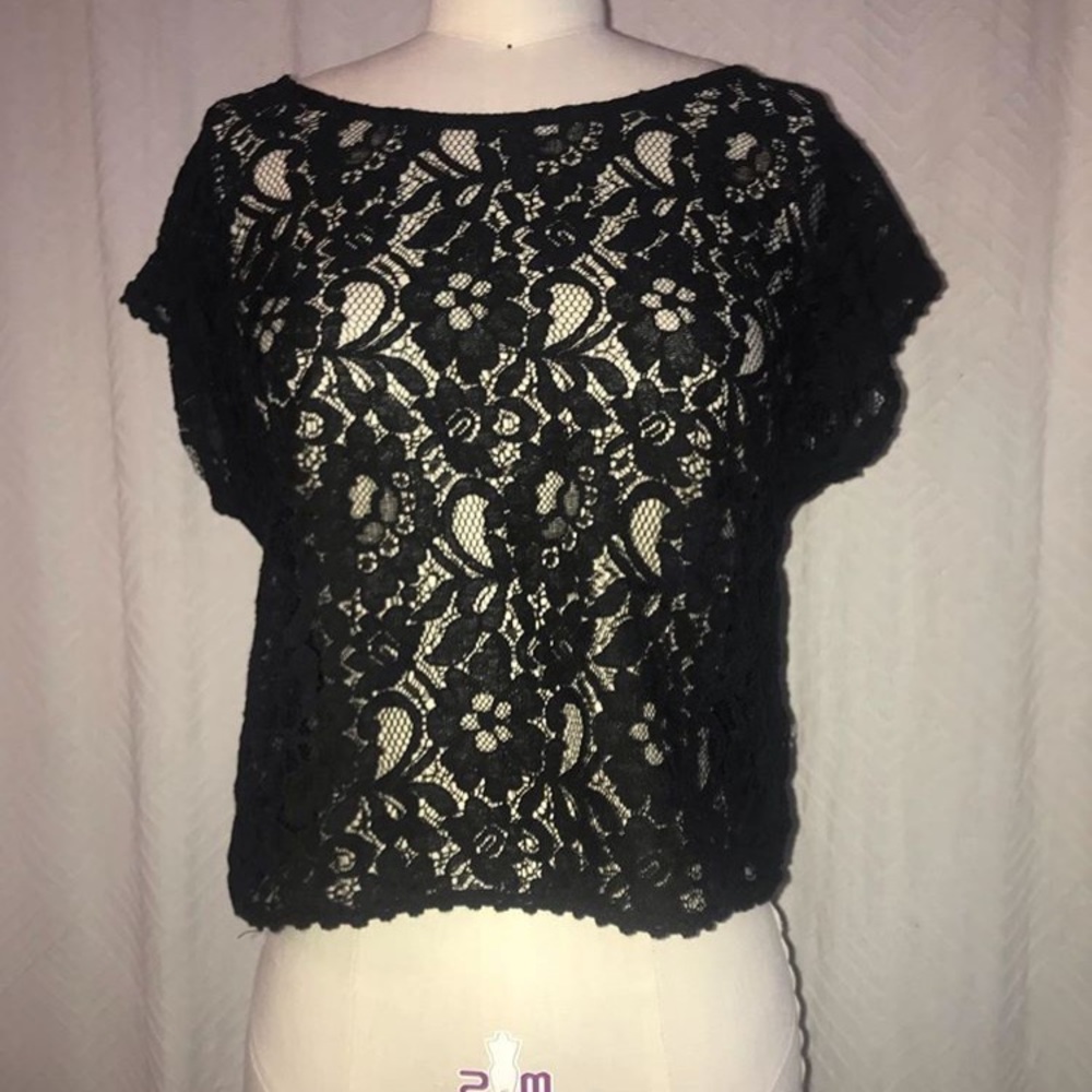Black Lace Top